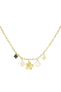 Ketting Nature met bedels Goud