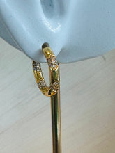 Afbeelding in Gallery-weergave laden, Creolen oorbellen l Follies goud met strass