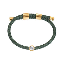 Afbeelding in Gallery-weergave laden, Armband Cozy crystal stone groen/goud