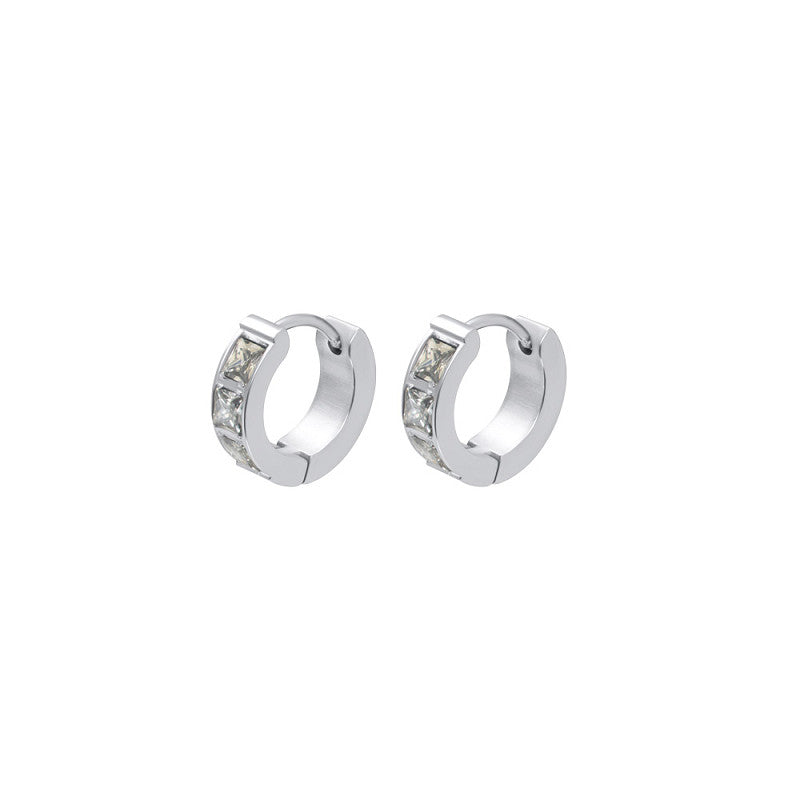 Oorbellen Brillia black diamond