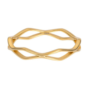 Fame ring  Modern Goud