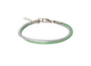 Armband Zilver/groen