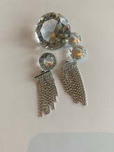 Afbeelding in Gallery-weergave laden, Oorbellen strass Zilver art 1930