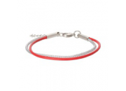 Armband Zilver/Rood