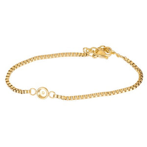 Armband Box chain Toppart Goud