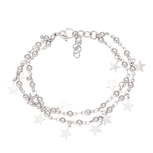 Enkelbandje Dazzling Stars zilver