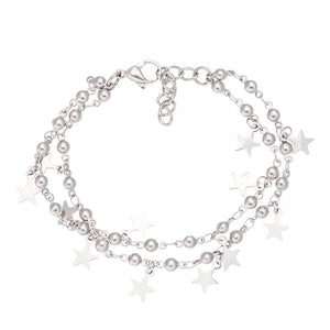 Enkelbandje Dazzling Stars zilver