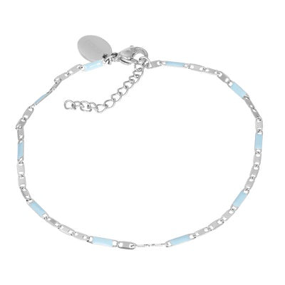 Armband  Curacao Zilver/Blue