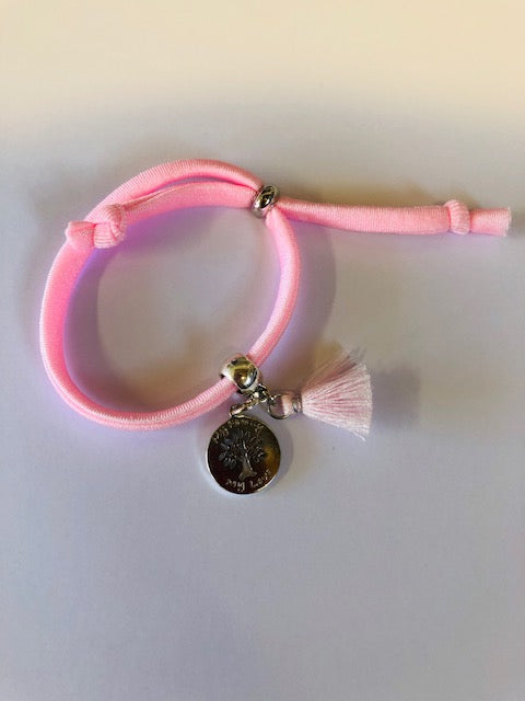 Kinder  enkel-armbandje rose