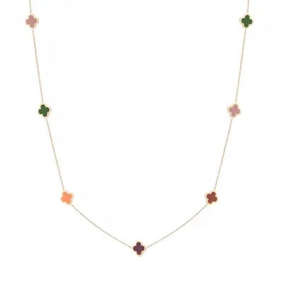 Ketting klaver herfst mix Goud