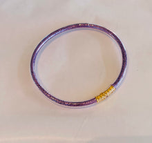 Afbeelding in Gallery-weergave laden, Armband pvc glitter lila