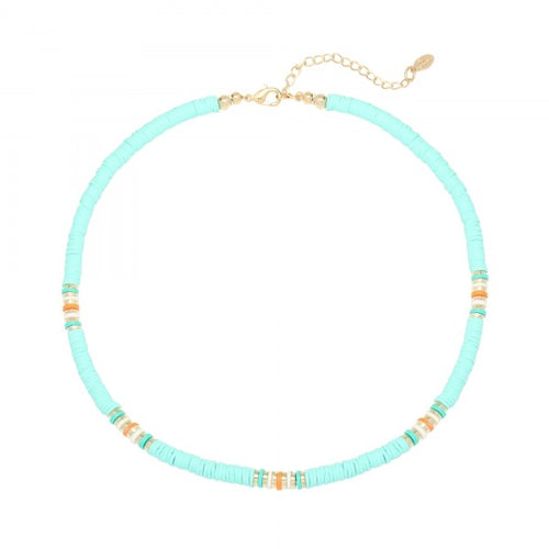 Ketting surf babe Mintgroen/blauw