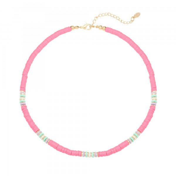 Ketting surf babe Pink