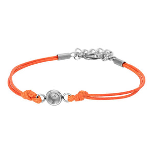 Waxkoord armband Oranje