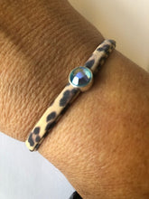 Afbeelding in Gallery-weergave laden, Armband elastiek Swarovski steen Turquoise