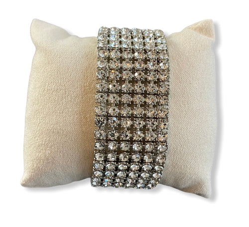 Armband Strass Zilver qq1914