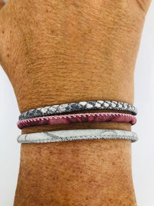 Trendy armbandje print (oud-rose)