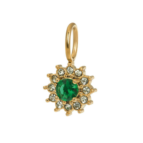 Hanger Lucia Emerald goud