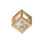 Hanger Hollow Cube Goud