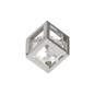 Hanger Hollow Cube Zilver