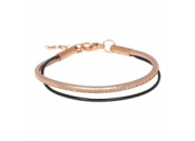 Armband Rose goud /zwart